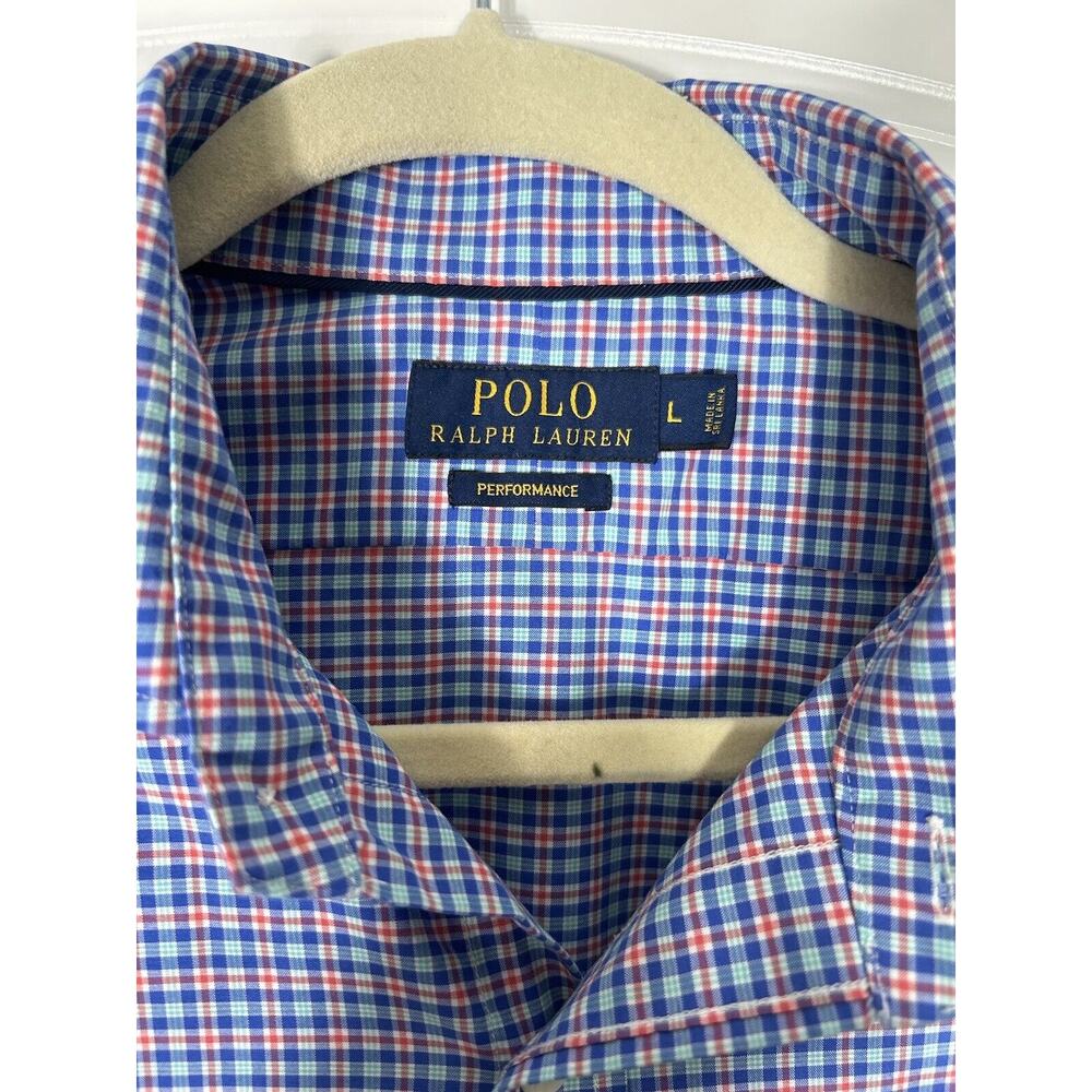 Polo Ralph Lauren Performance Button Down Long Sleeve Shirt Sz L - Picture 2 of 3